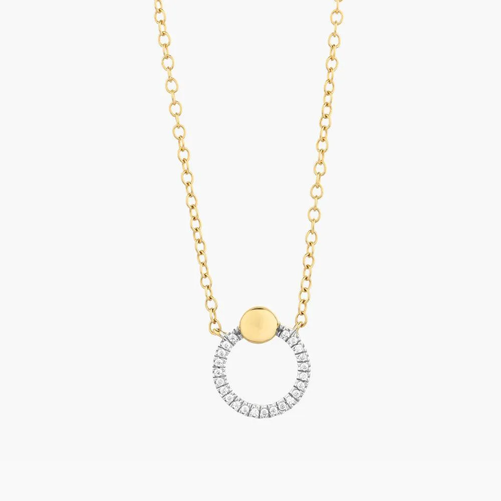 Beaded O Pendant Necklace