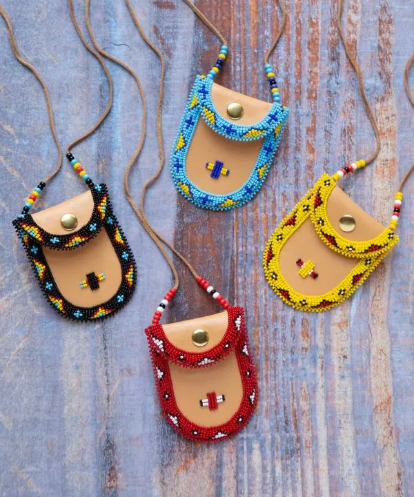 Beaded Pouch Necklace