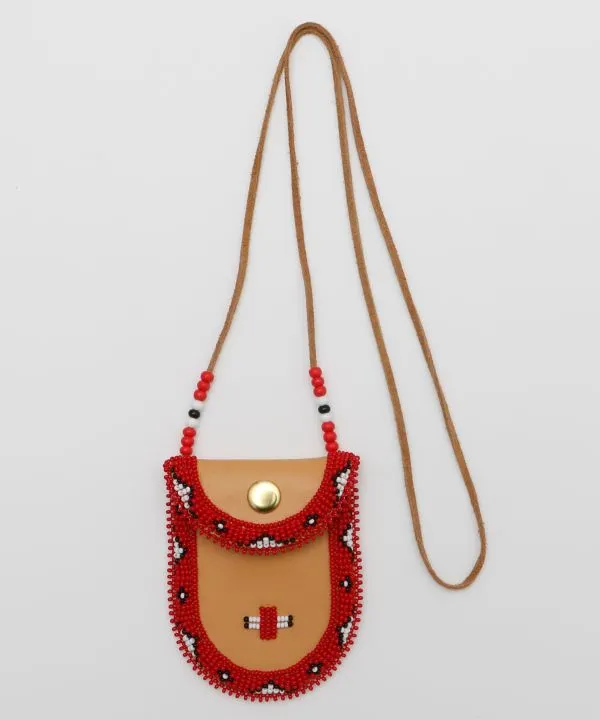 Beaded Pouch Necklace