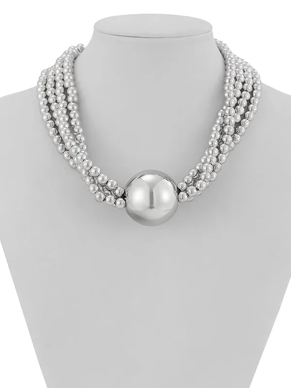 Beaded Solid Color Dainty Necklace Necklaces Accessories