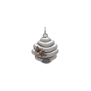 Beehive Charm with Bronze Bee-6195