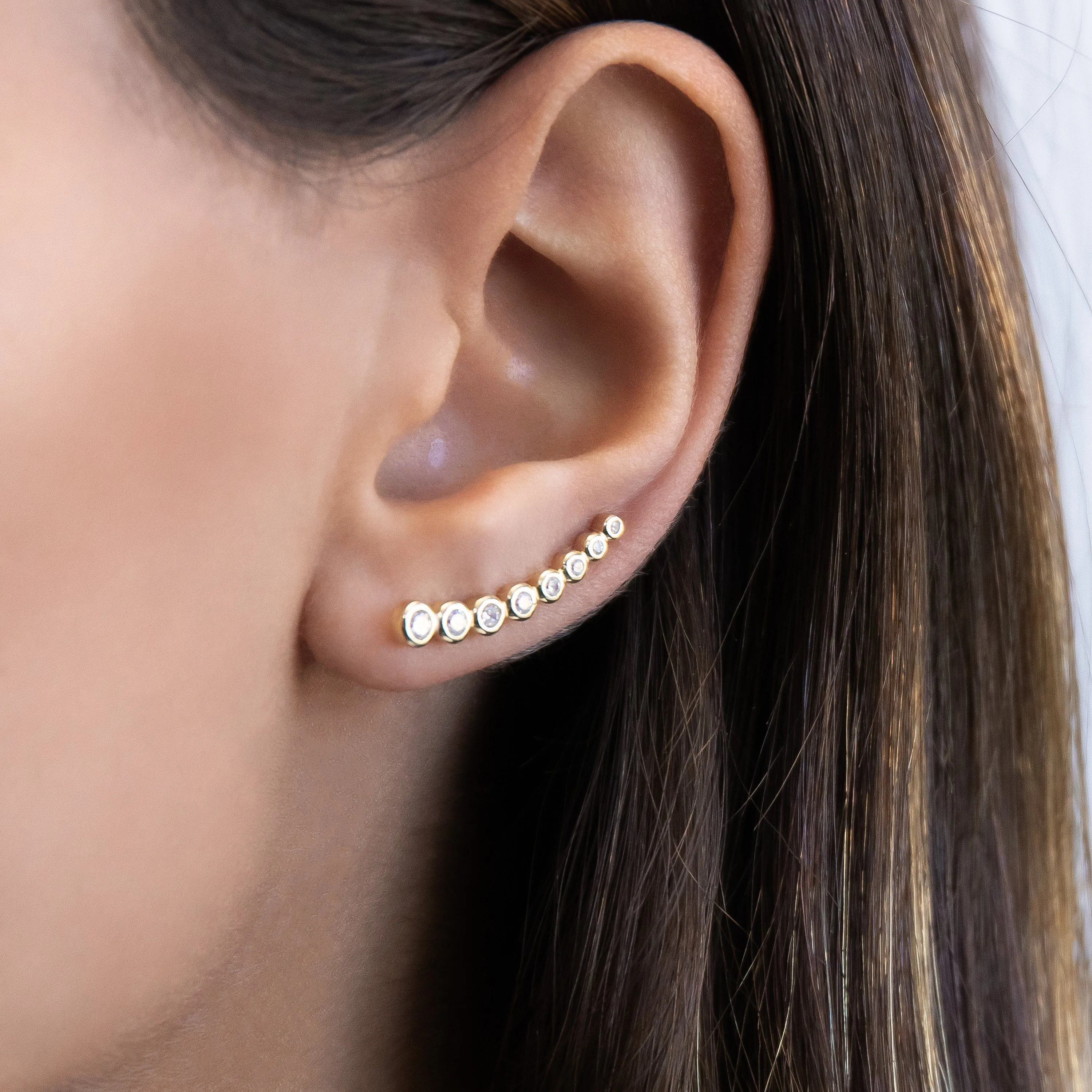 Bezel Ear Climber