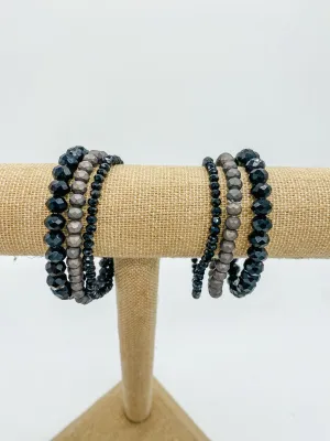 Black/ Grey Bracelet Set
