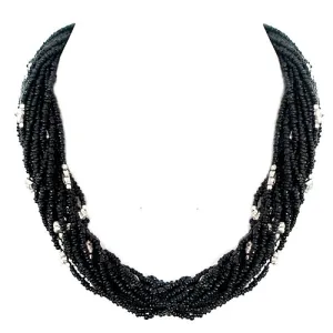 BLACK NECKLACE  #N7948_BLACK (OD2)