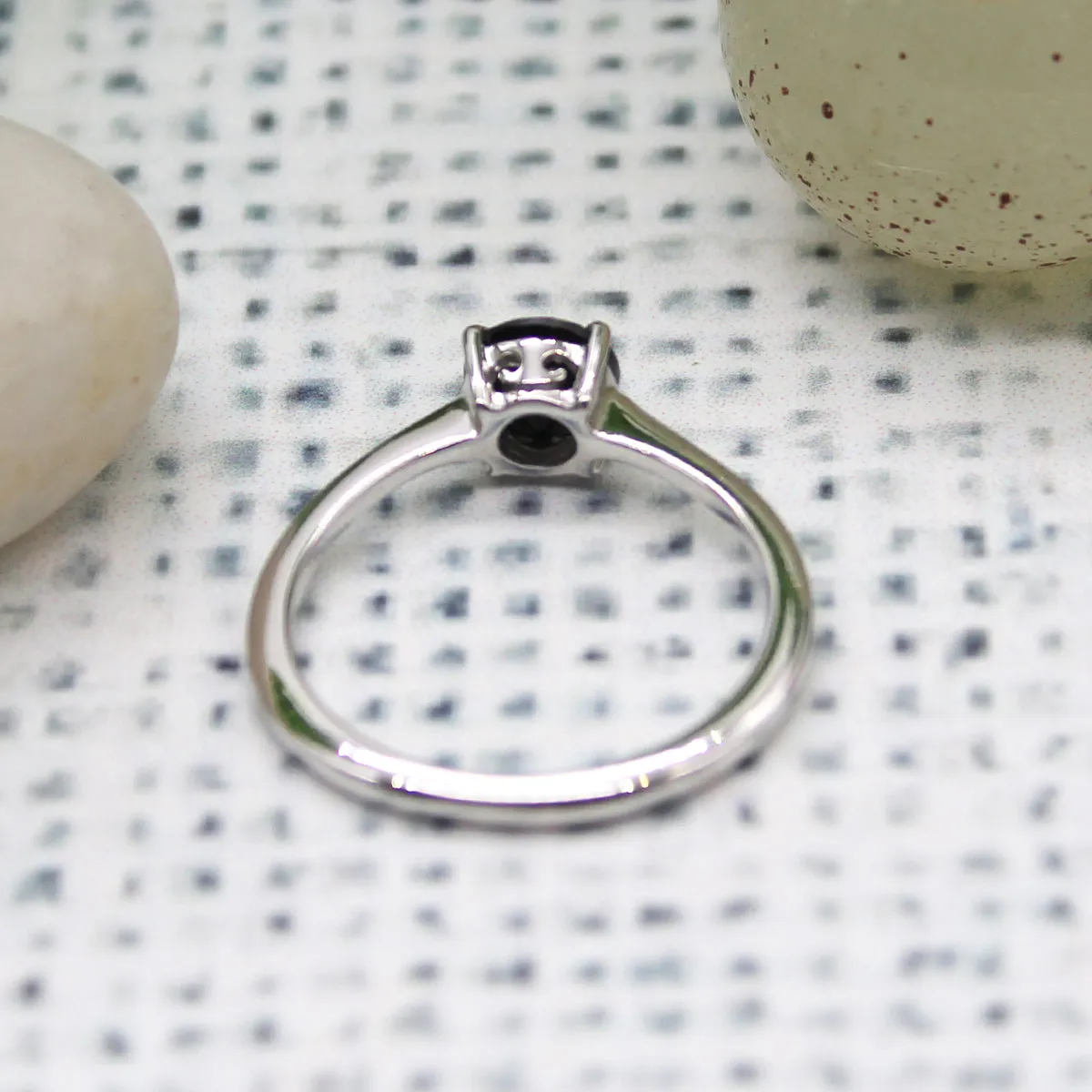 Black Onyx Stackable Ring