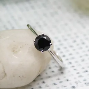 Black Onyx Stackable Ring