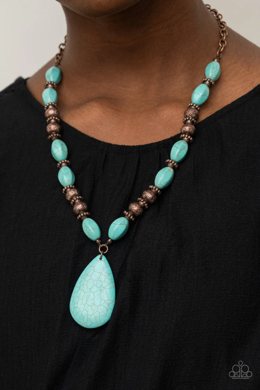 Blazing Saddles Copper Paparazzi Necklace