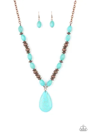 Blazing Saddles Copper Paparazzi Necklace