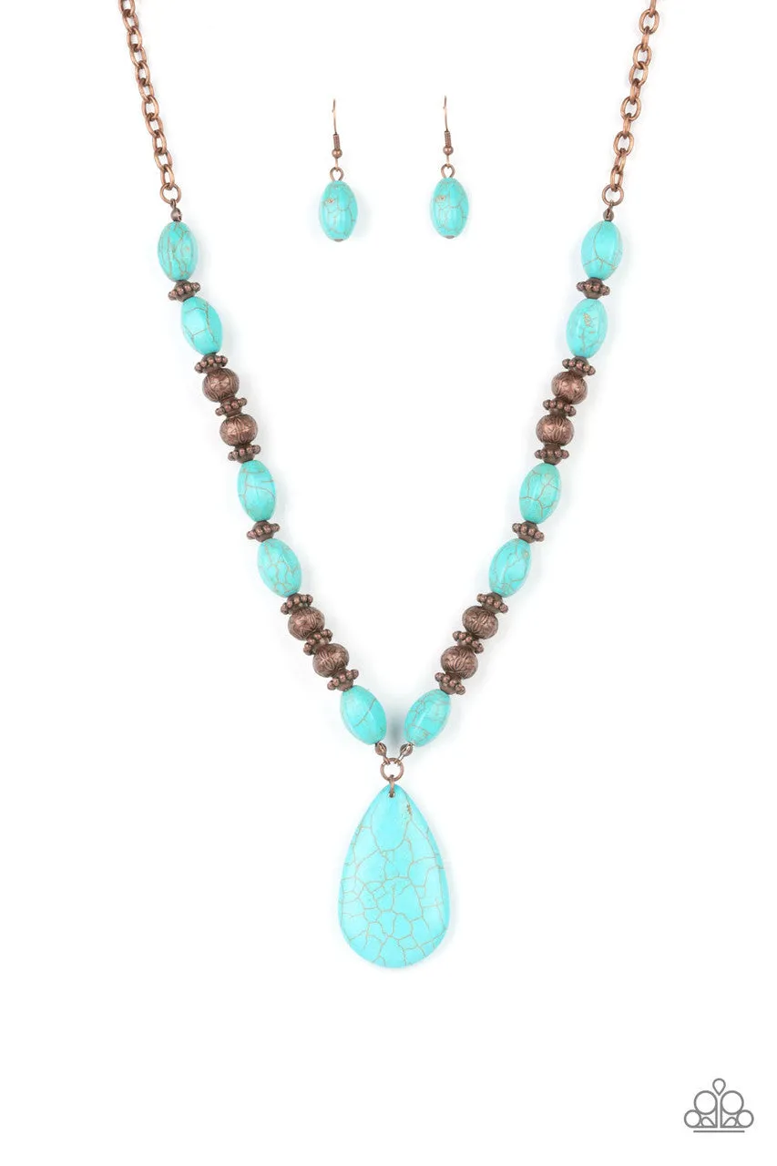 Blazing Saddles Copper Paparazzi Necklace