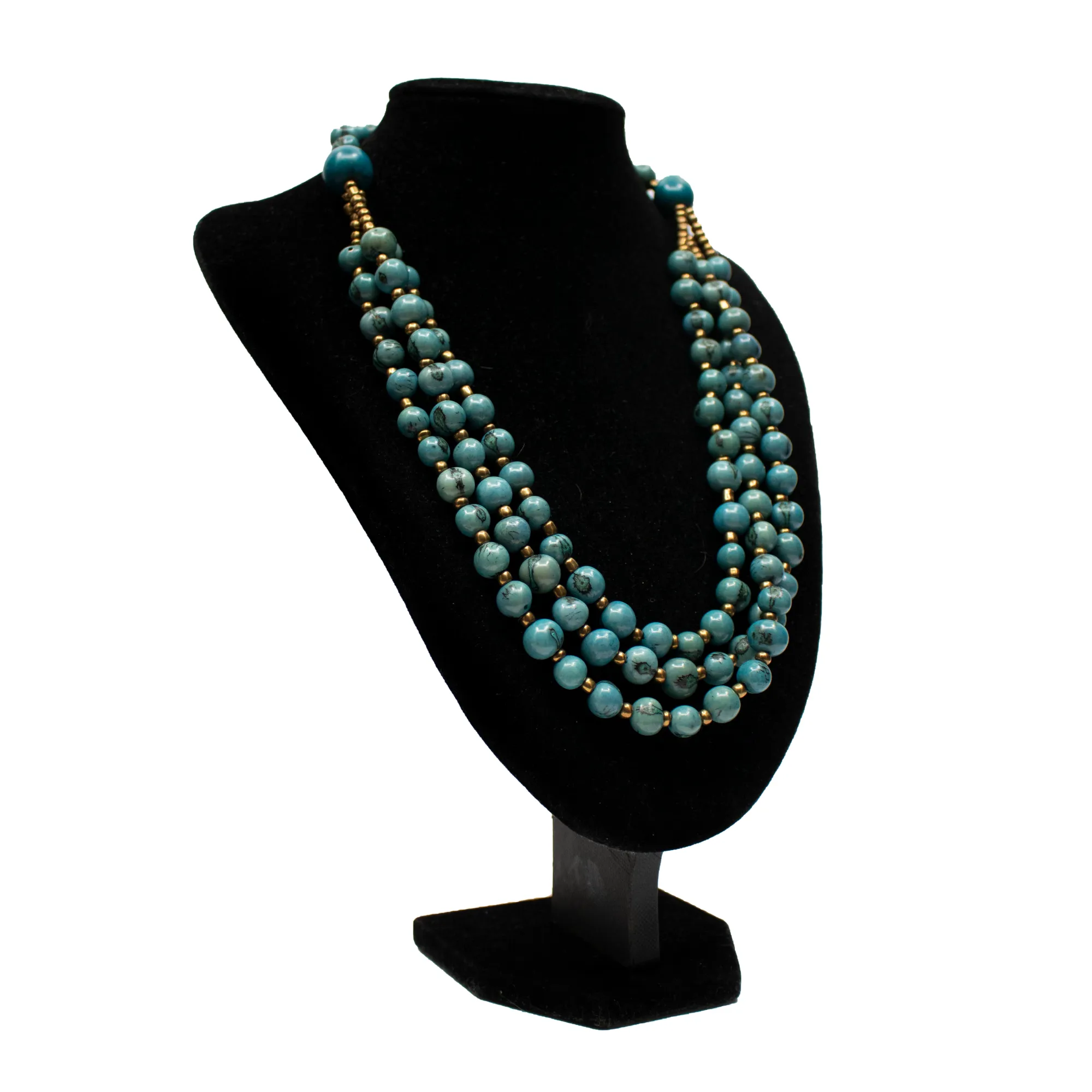 Blue Acai Bead Necklace