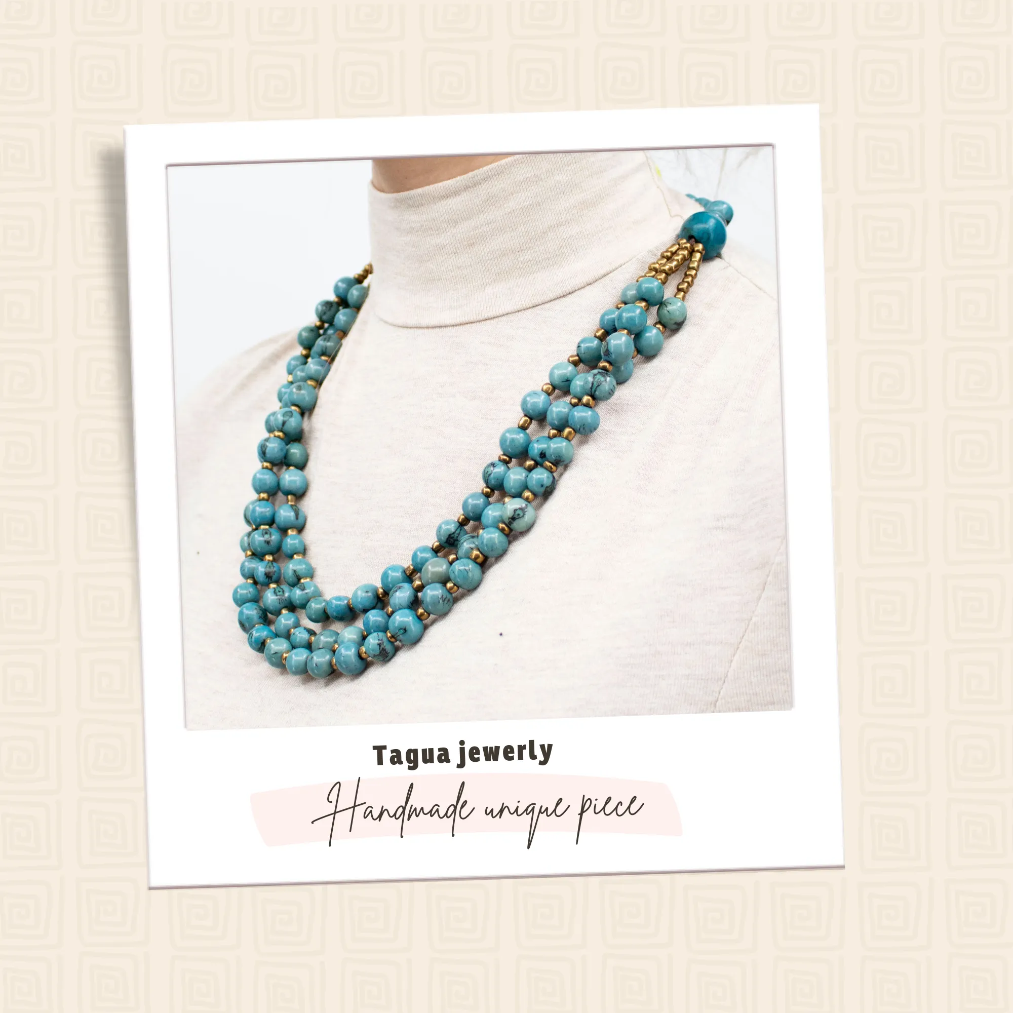 Blue Acai Bead Necklace