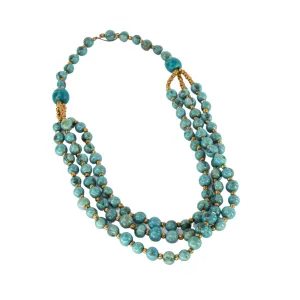 Blue Acai Bead Necklace