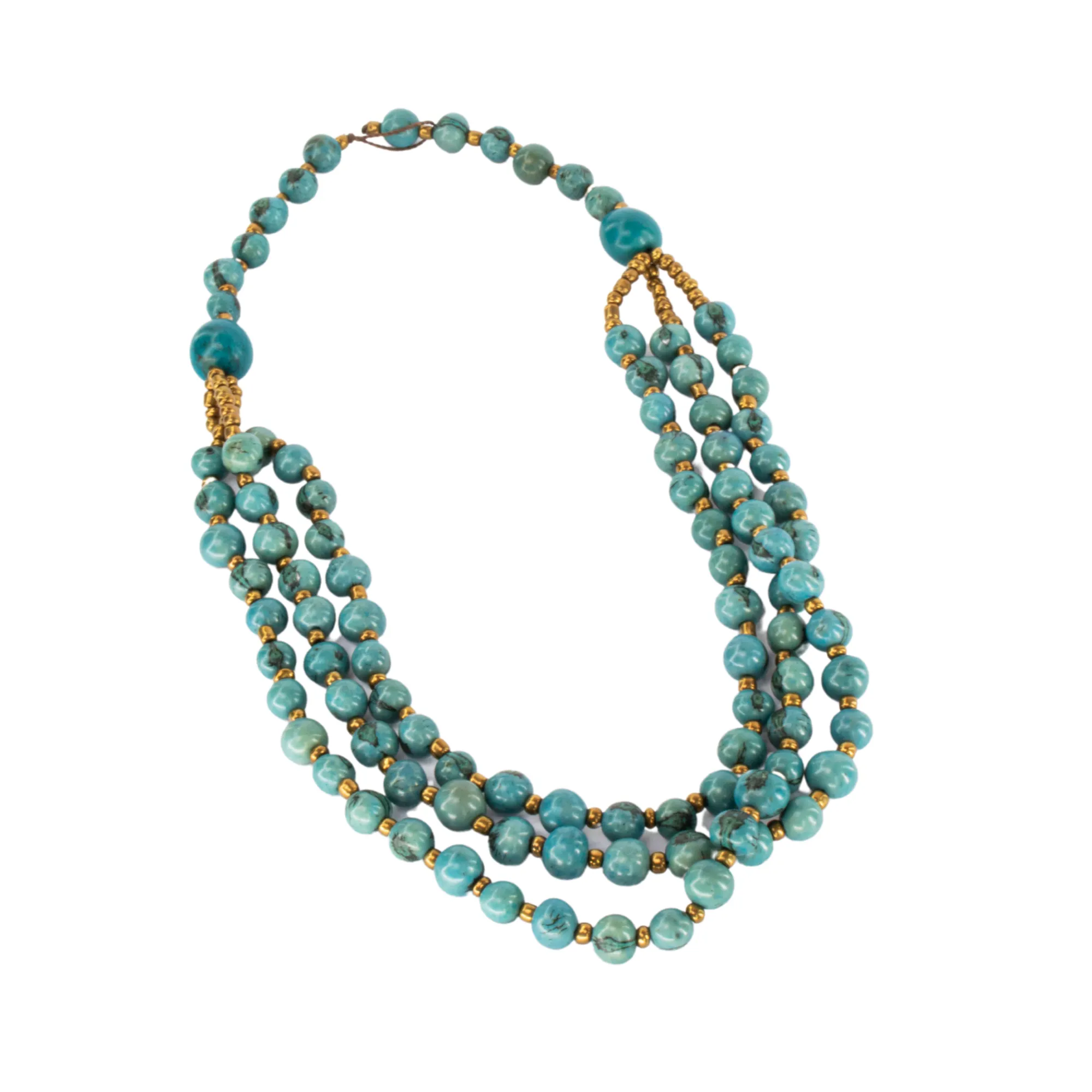 Blue Acai Bead Necklace