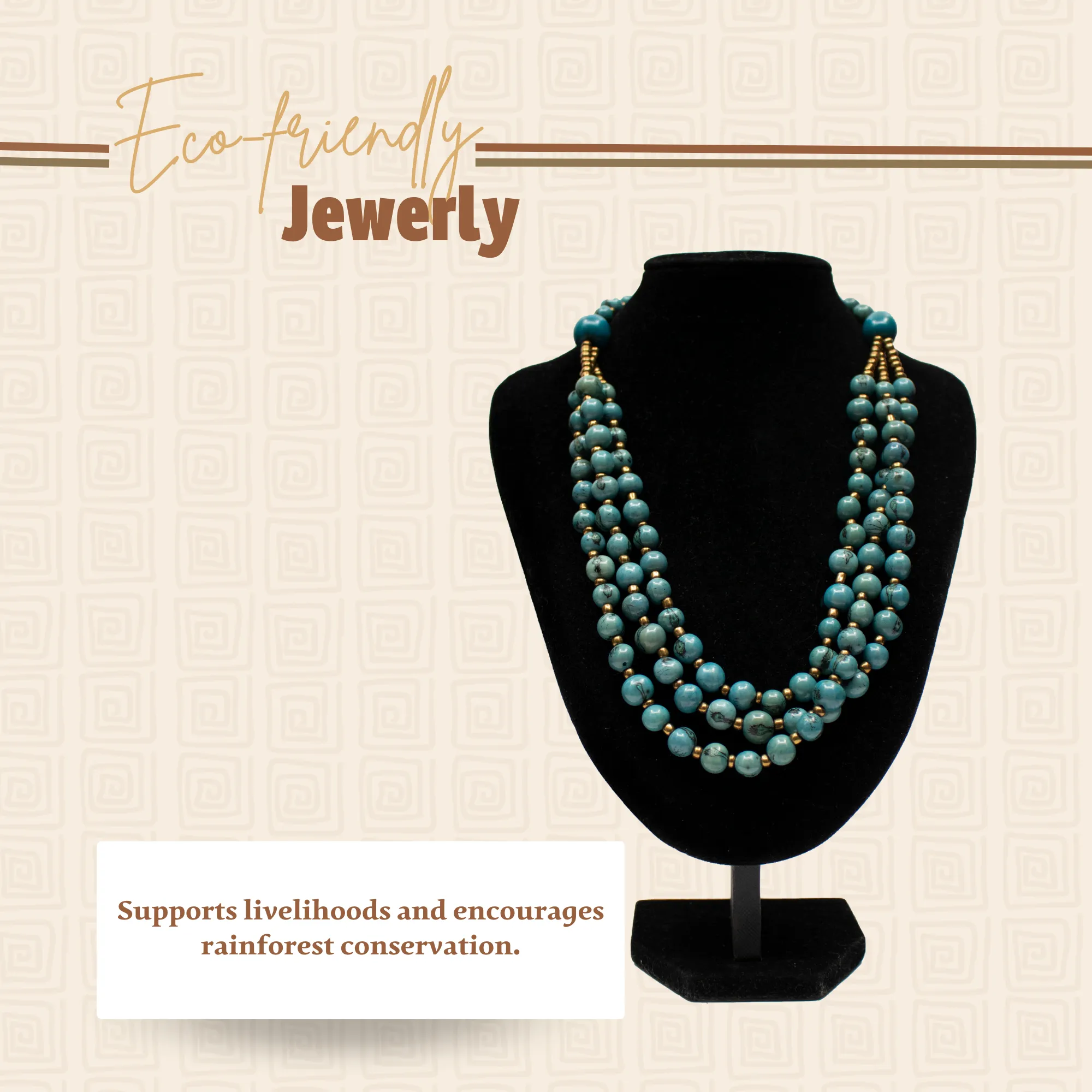 Blue Acai Bead Necklace