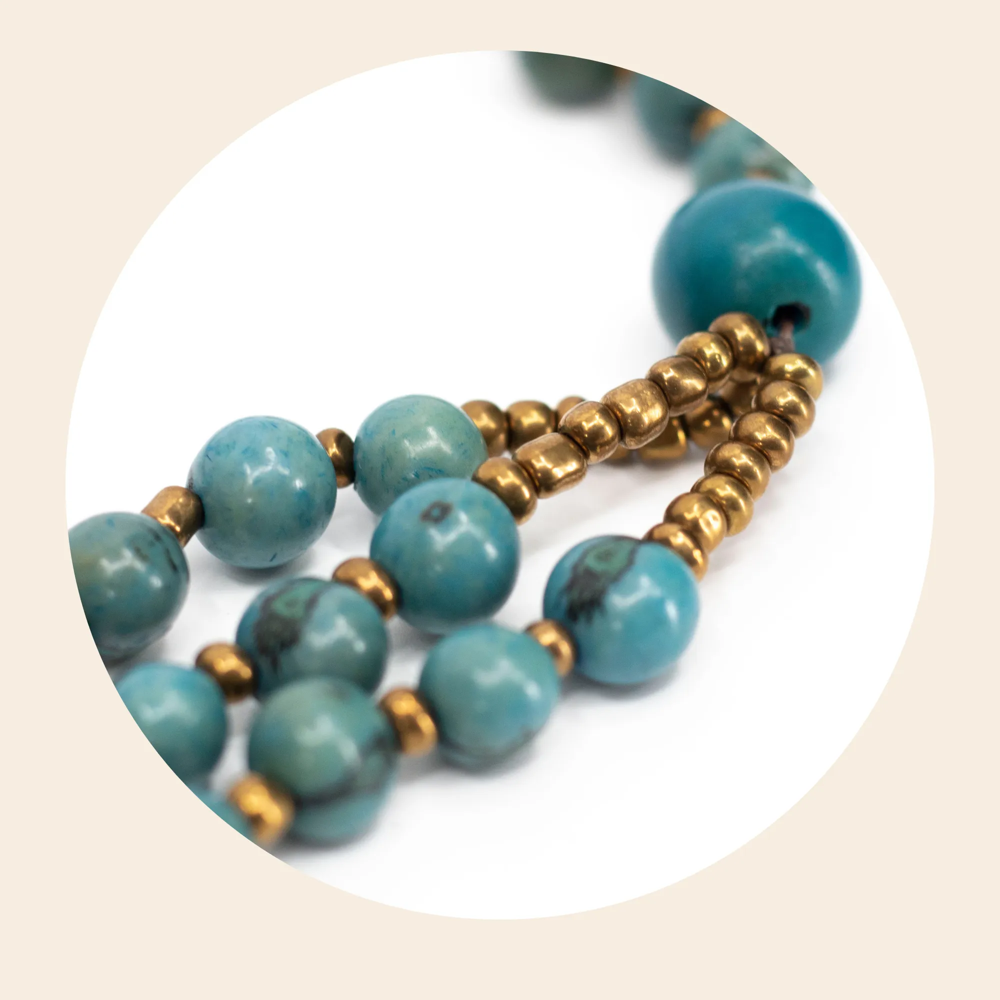 Blue Acai Bead Necklace