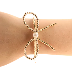 Bow Bracelet, gold