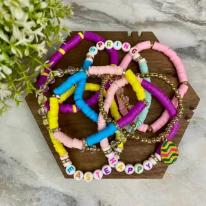 Bracelet - Clay   Bead - Easter Mix #2