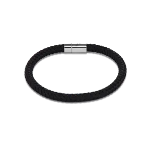Bracelet textile braided black