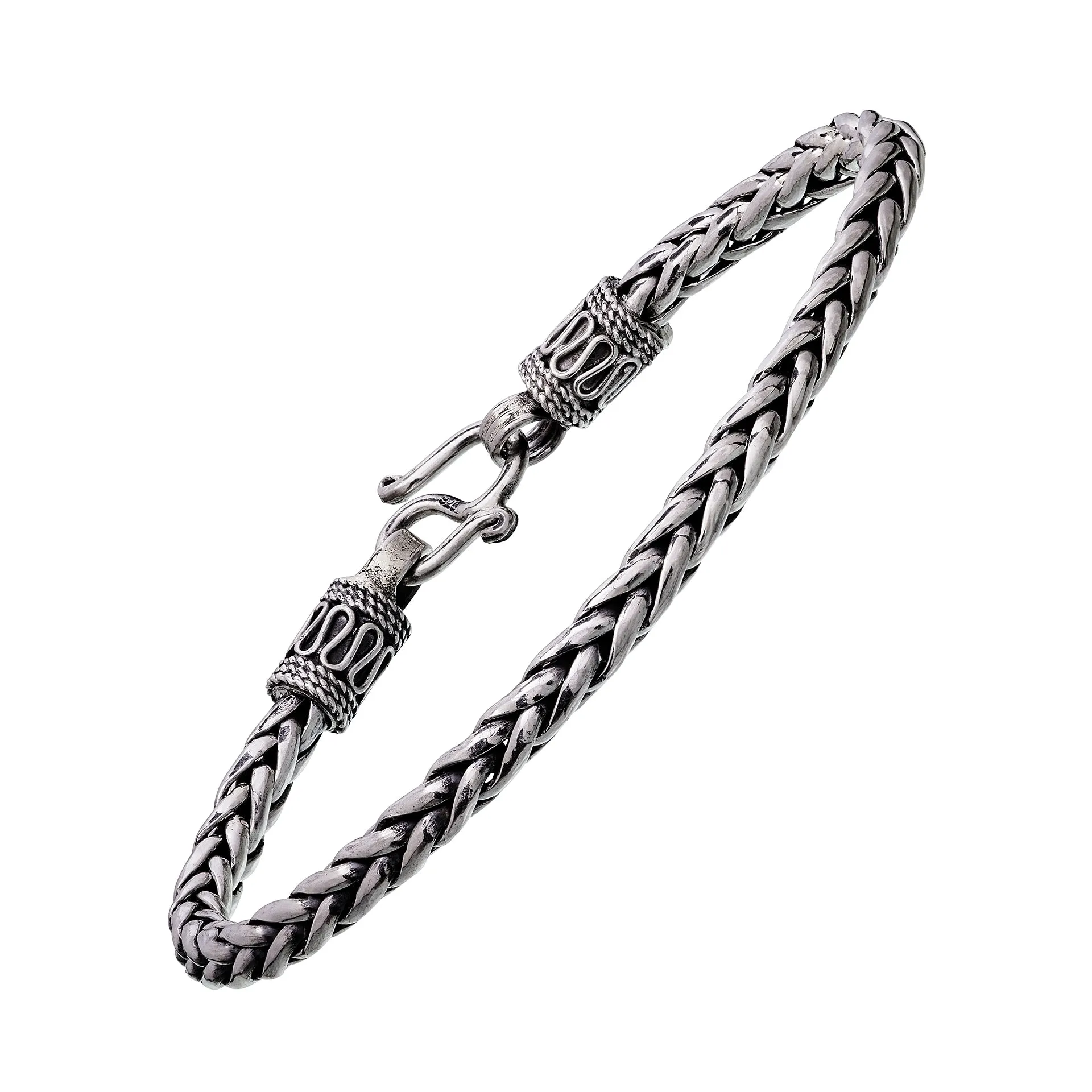 Braided Chain Sterling Bracelet