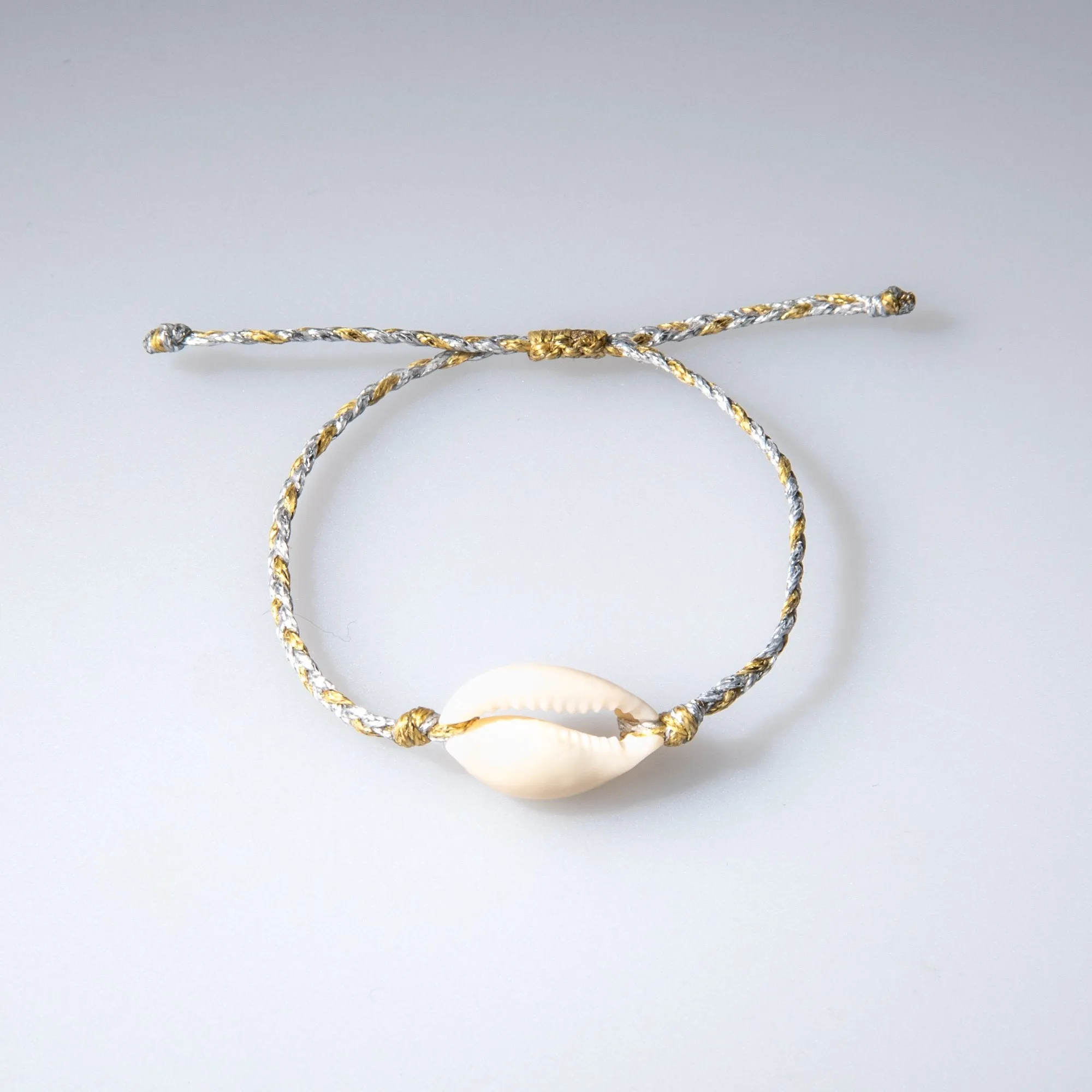 Braided Cowrie Shell Bracelet