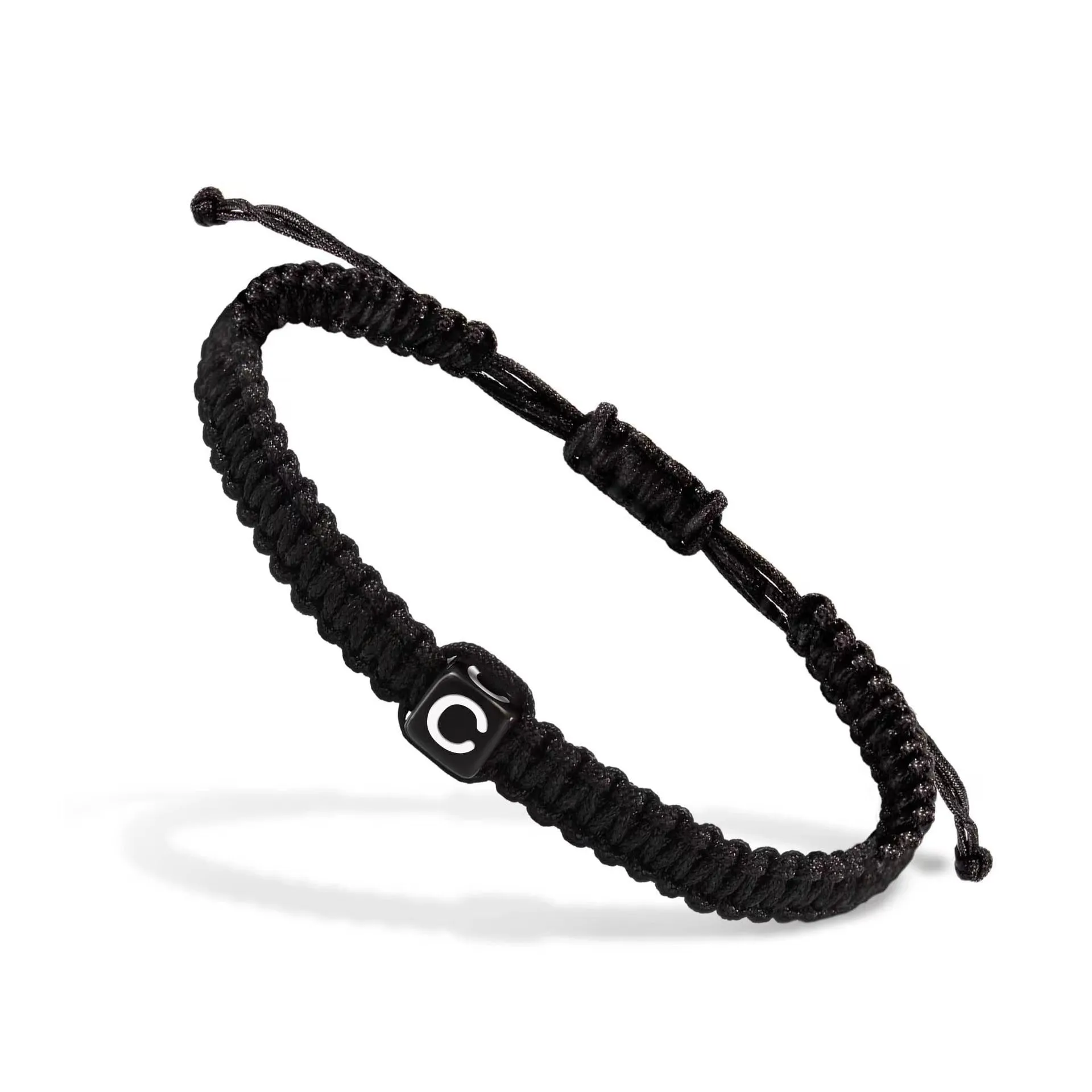 Braided Rope Bracelet With Letters For Men And Women