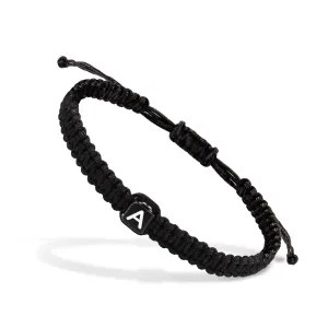 Braided Rope Bracelet With Letters For Men And Women