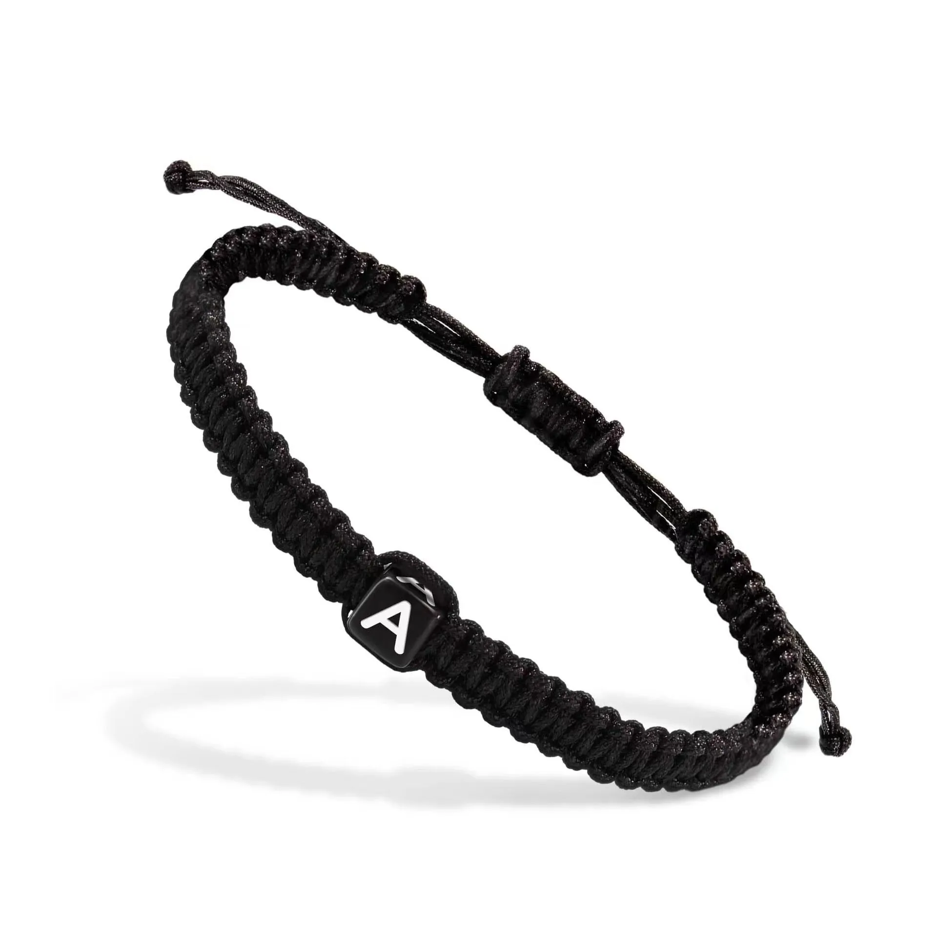Braided Rope Bracelet With Letters For Men And Women