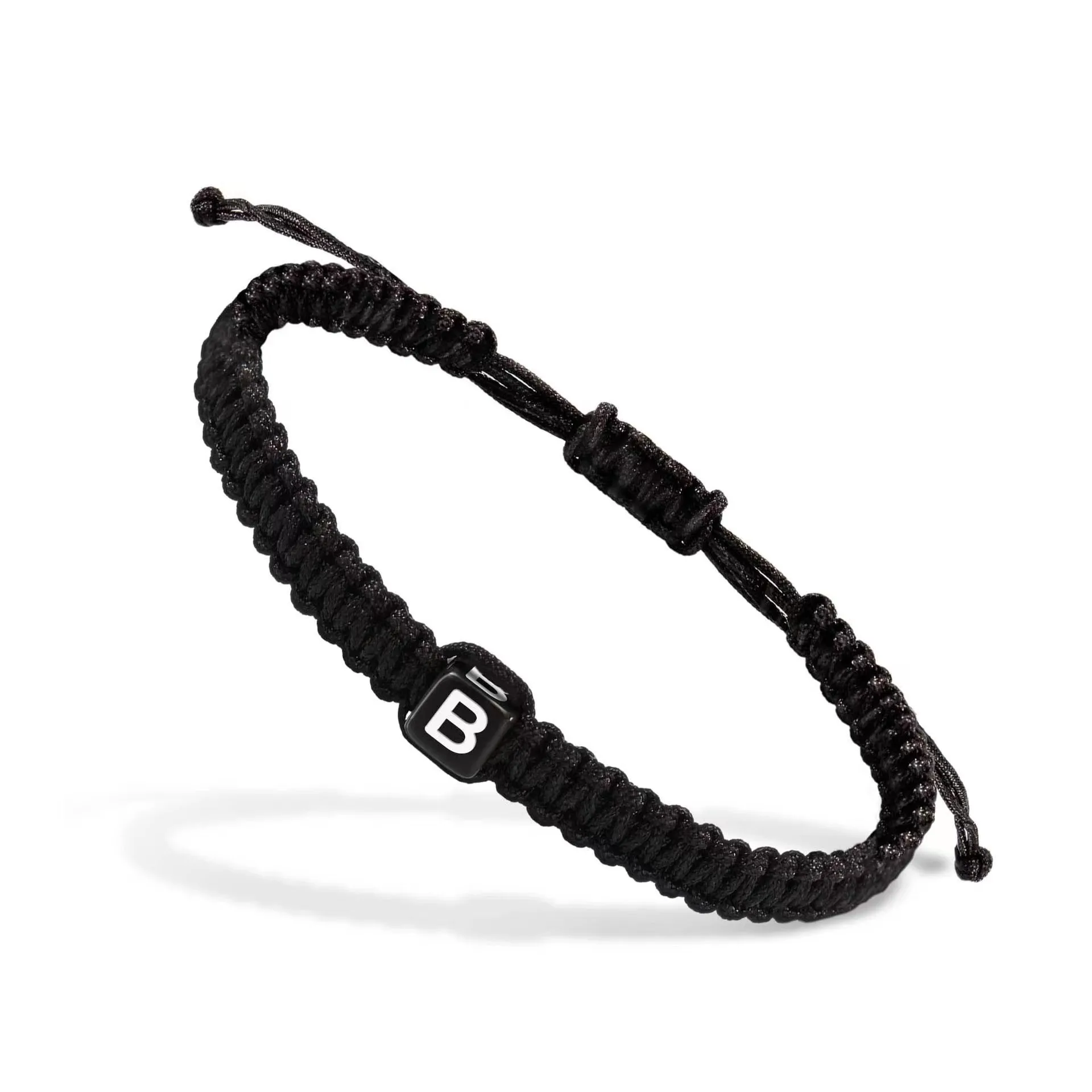 Braided Rope Bracelet With Letters For Men And Women