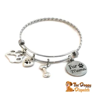 Braided Stainless Steel "Fur Mama" Bracelet