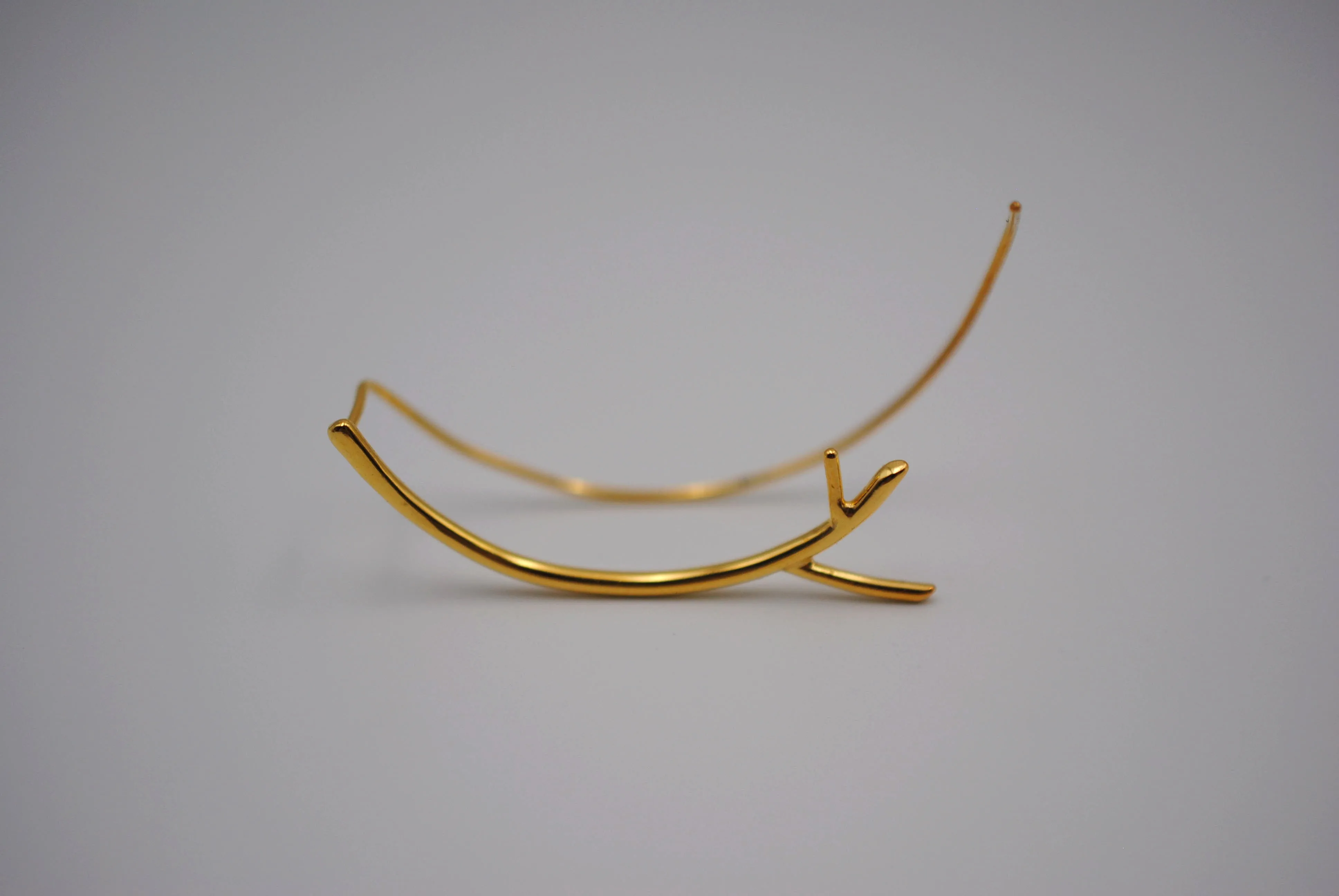 Branch Yellow Gold Roots Ear Climbers