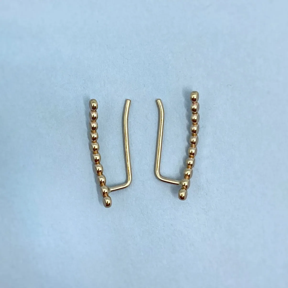 Bubble Ear Climbers / Gold Filled / Made to Order