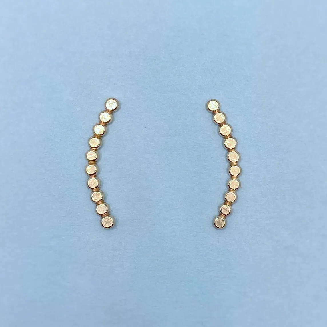 Bubble Ear Climbers / Gold Filled / Made to Order