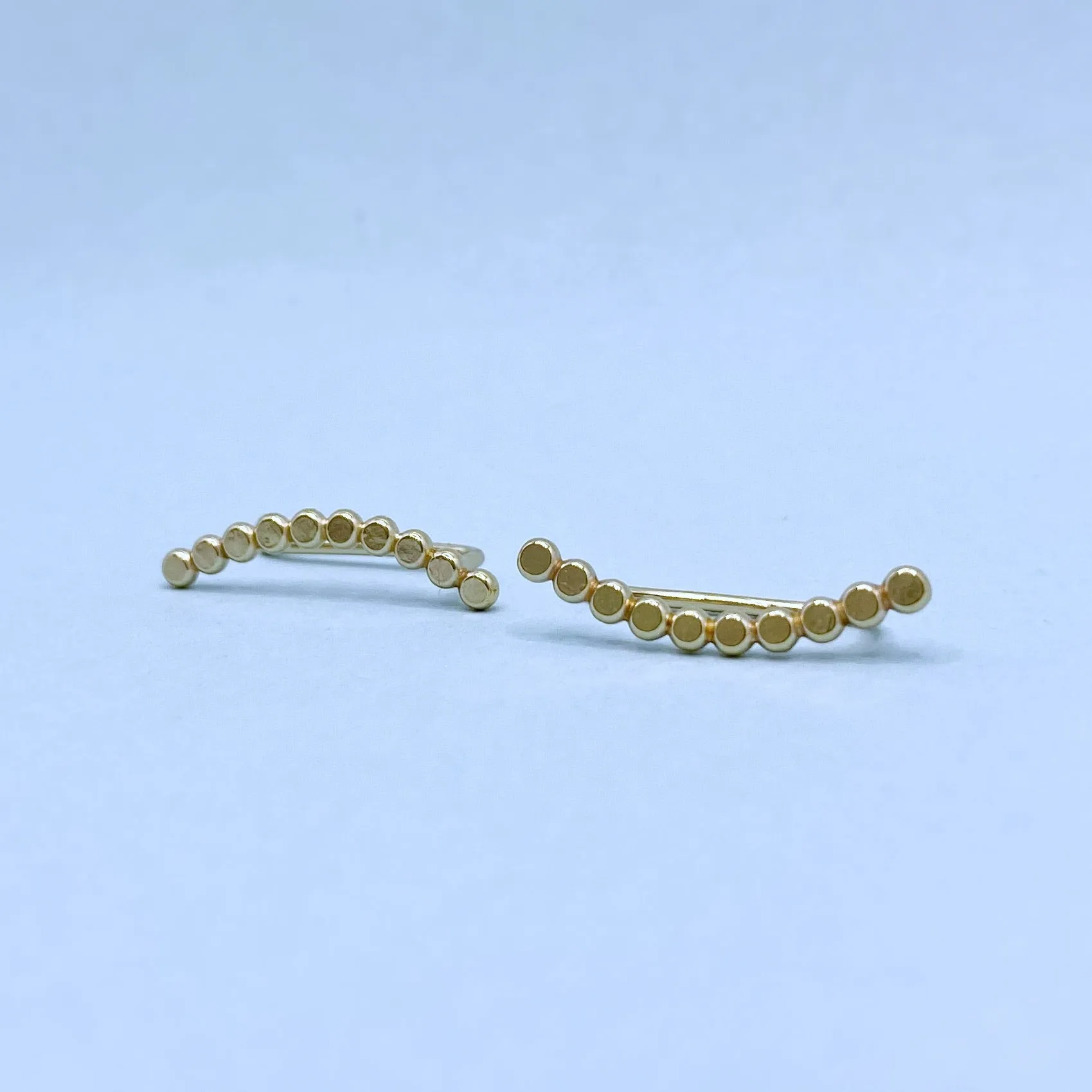 Bubble Ear Climbers / Gold Filled / Made to Order