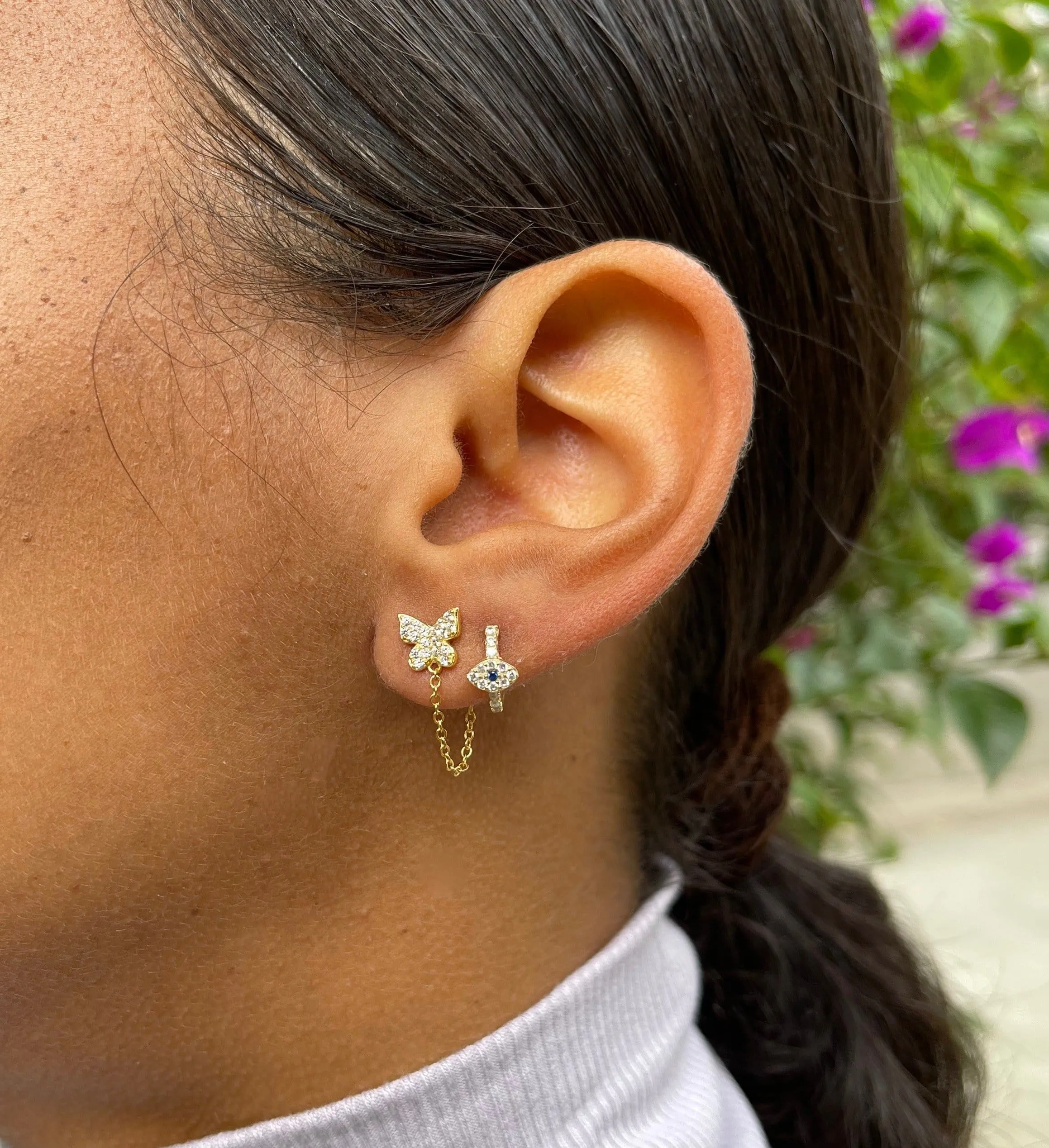 Butterfly Chain Earrings
