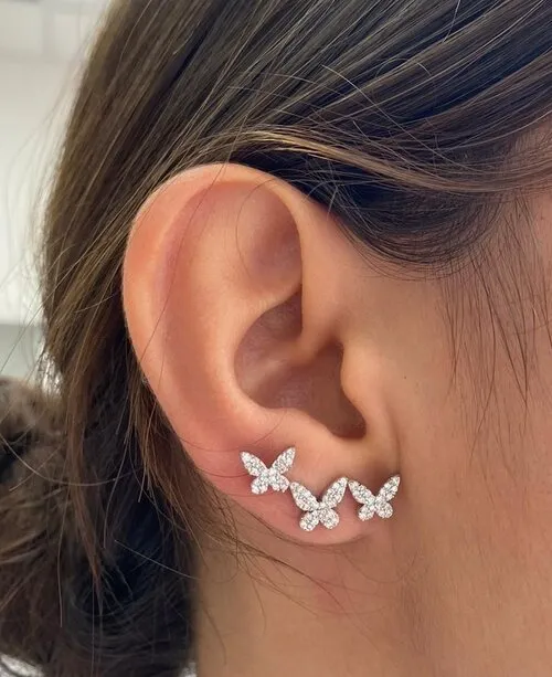 Butterfly Climber Earrings