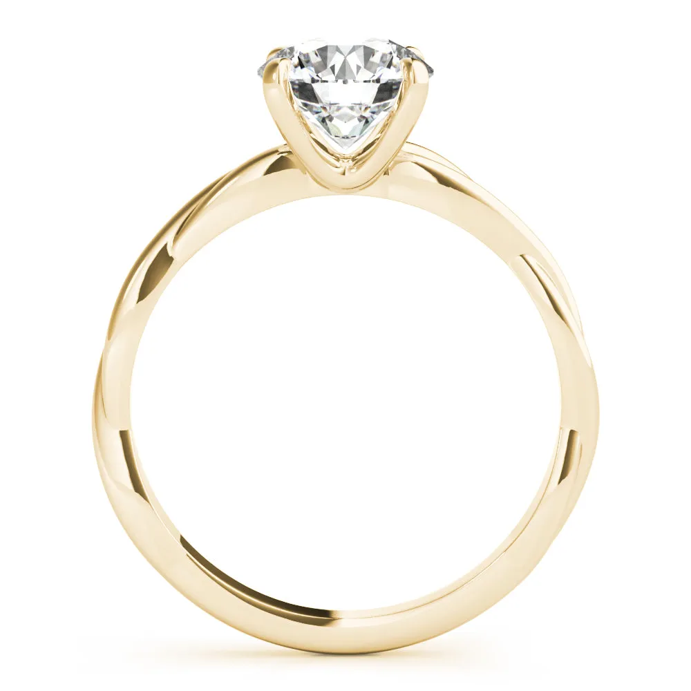 Camille Twisted Shank Diamond Engagement Ring