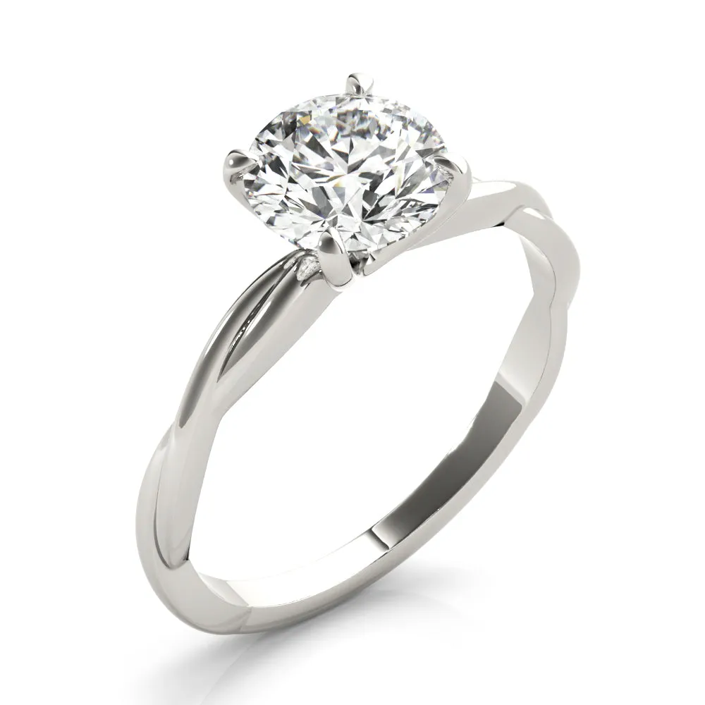 Camille Twisted Shank Diamond Engagement Ring