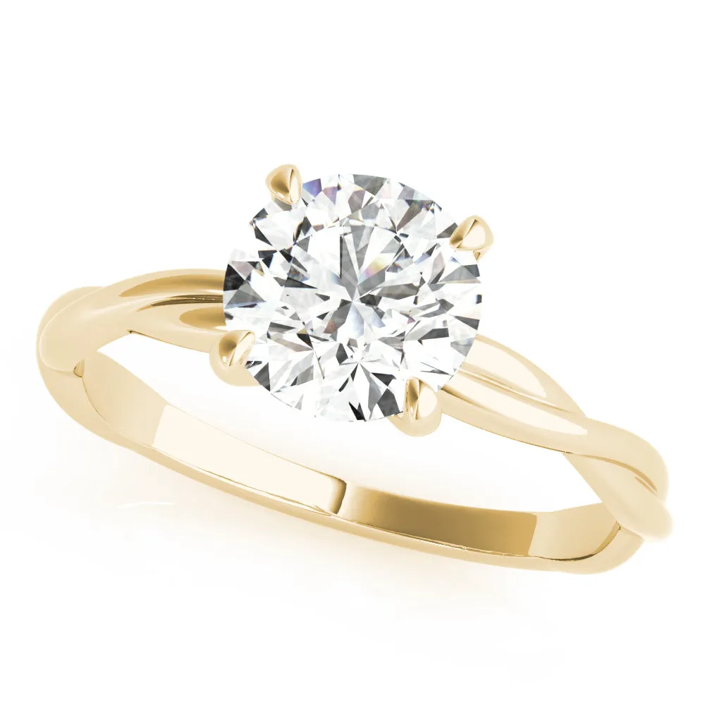 Camille Twisted Shank Diamond Engagement Ring