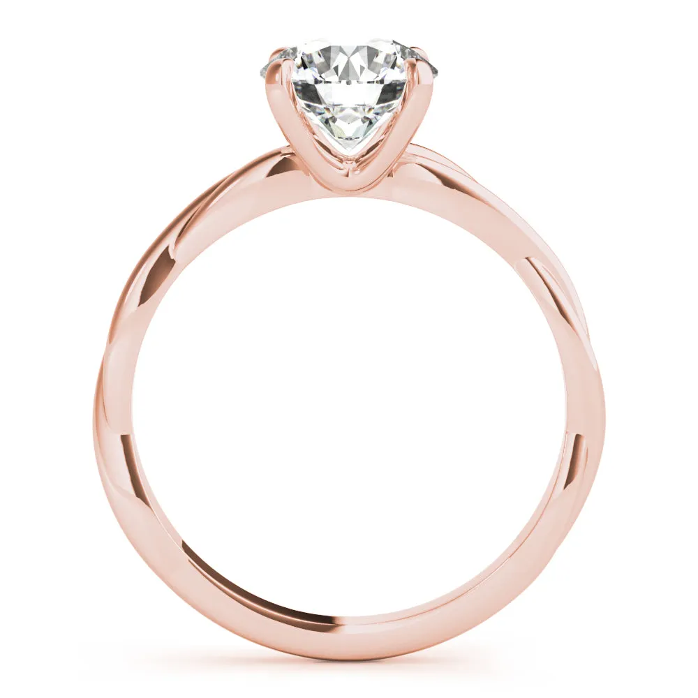 Camille Twisted Shank Diamond Engagement Ring