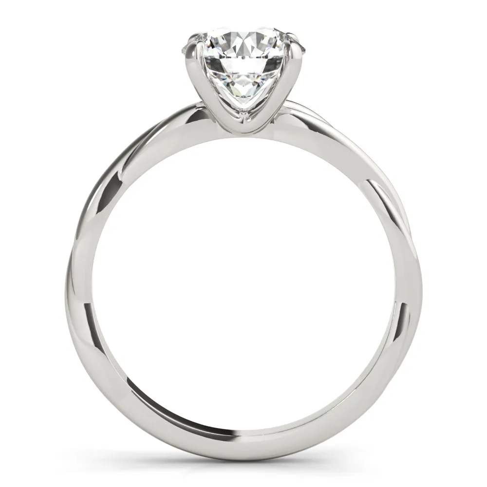 Camille Twisted Shank Diamond Engagement Ring