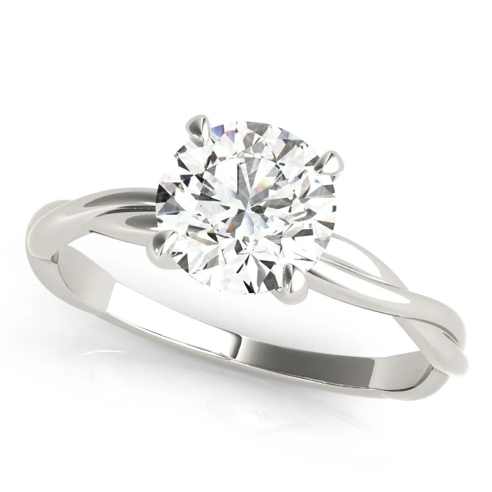 Camille Twisted Shank Diamond Engagement Ring