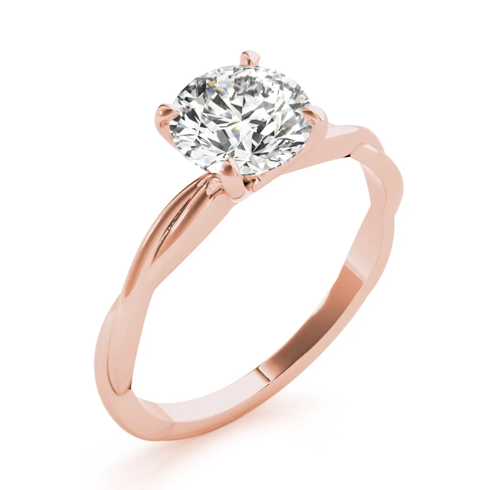 Camille Twisted Shank Diamond Engagement Ring