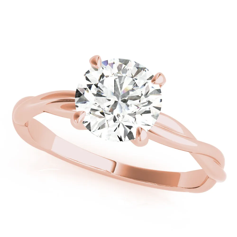 Camille Twisted Shank Diamond Engagement Ring