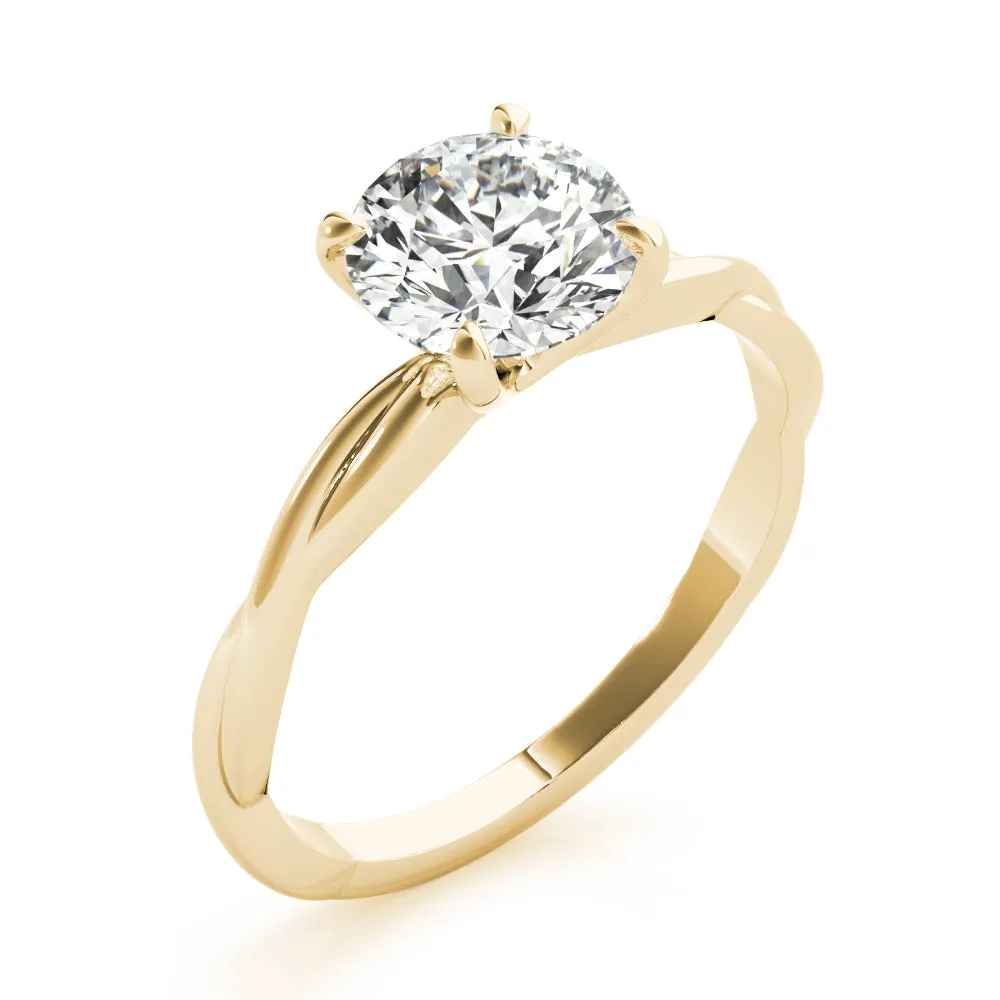Camille Twisted Shank Diamond Engagement Ring
