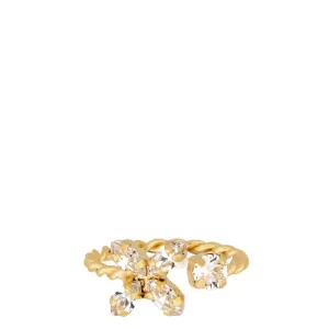 Caroline Svedbom Gold Crystal Star Ring