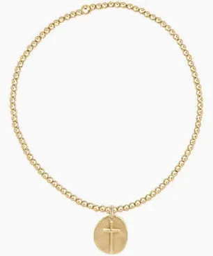Classic Gold 2MM Bead Bracelet-Inspire Small GOLD Charm