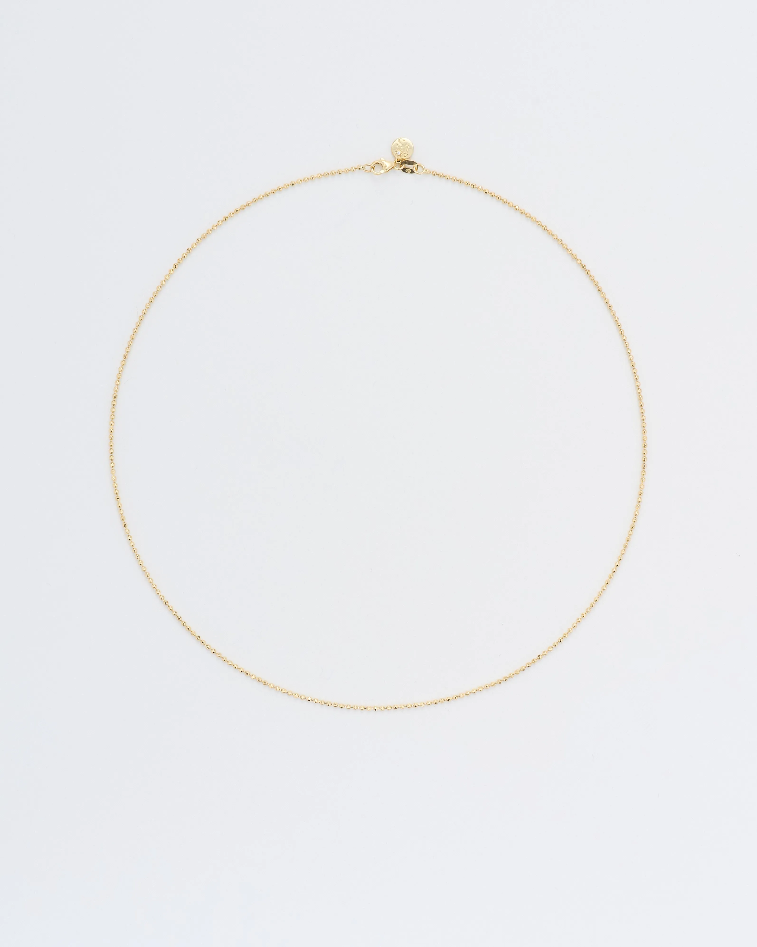 classic small beaded 1.5mm chain