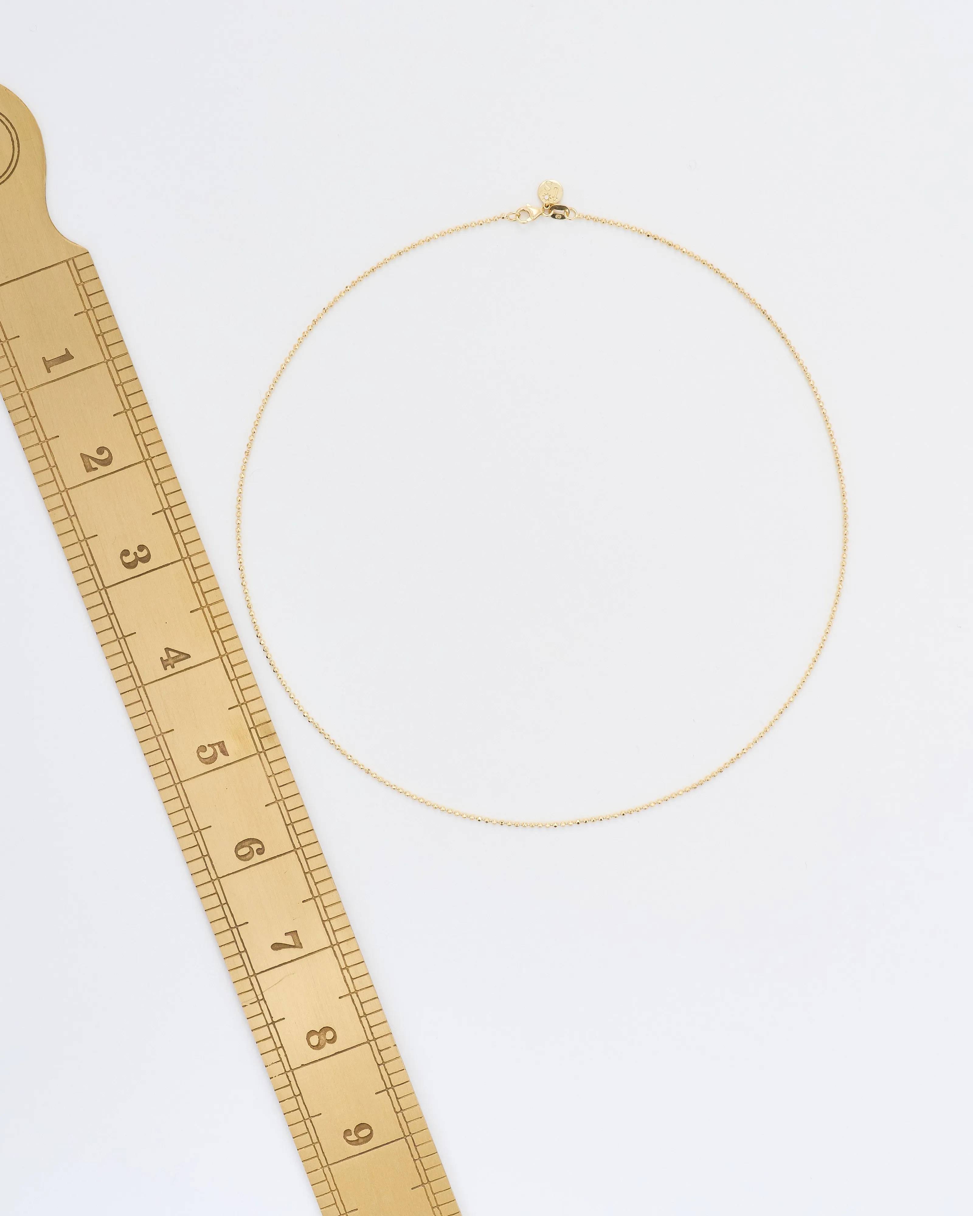 classic small beaded 1.5mm chain