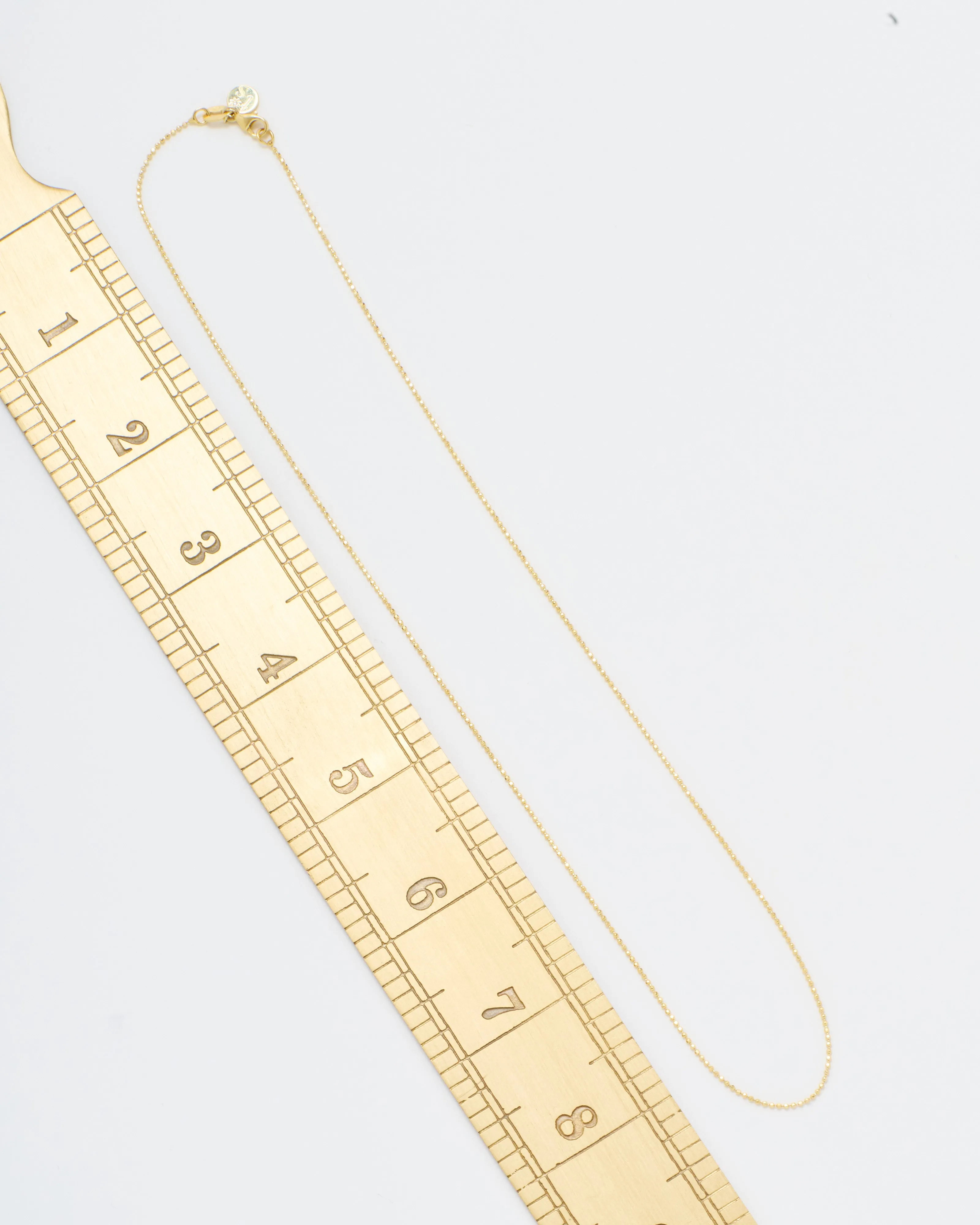 classic small beaded 1mm chain