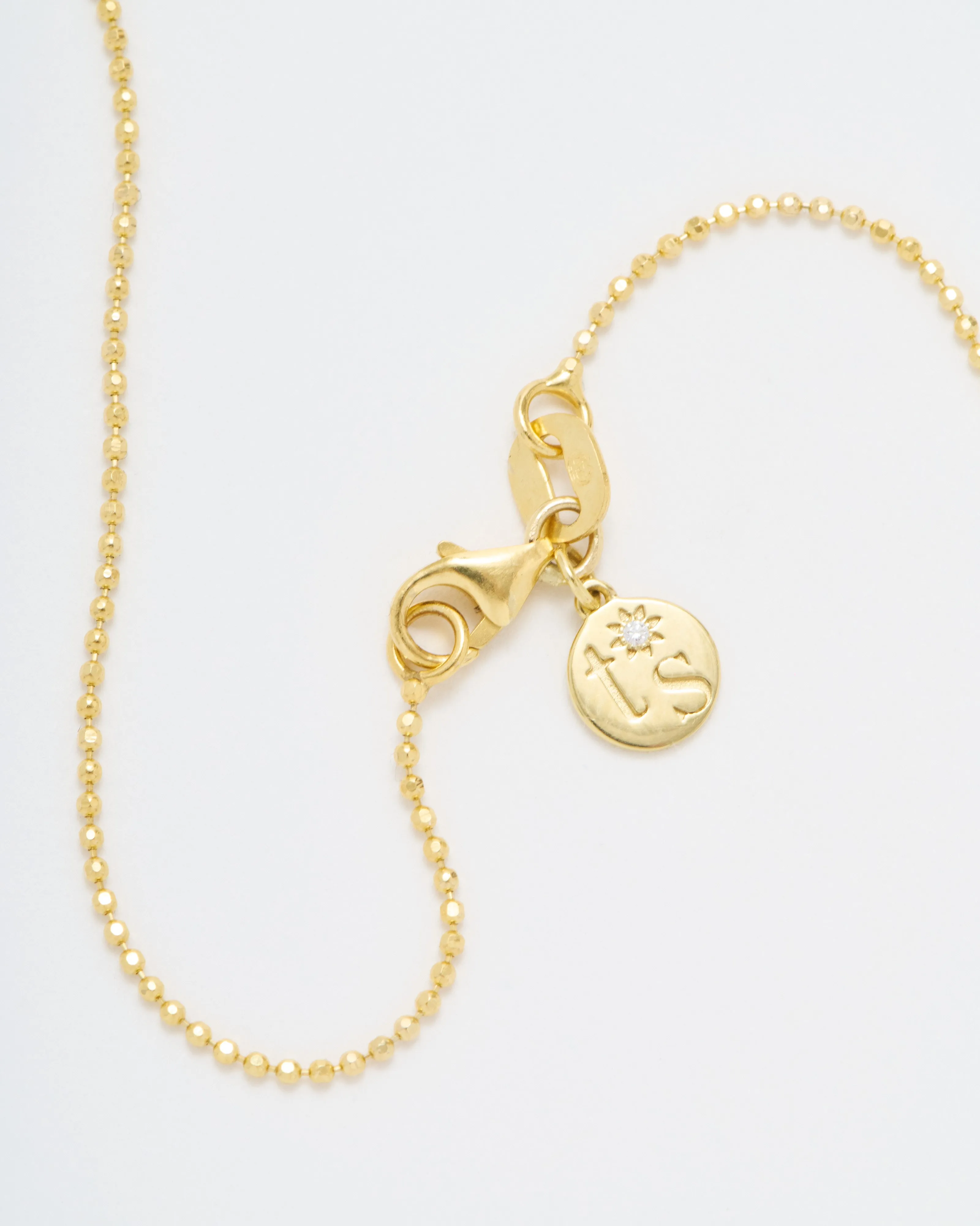 classic small beaded 1mm chain